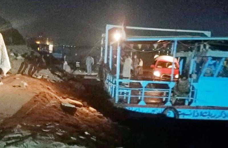 غرق 5 أشخاص في نيل بني سويف إثر سقوط ميكروباص| صور