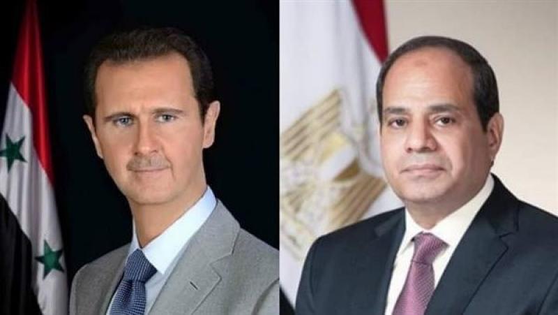 الرئيس السيسي يهنئ بشار الأسد والشعب السوري بعيد الفطر المبارك
