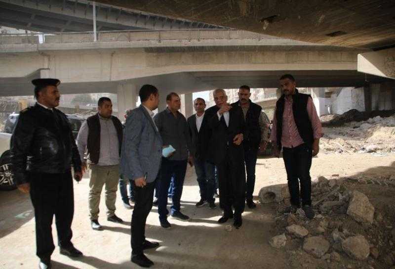 محافظ الجيزة يتفقد تطوير ورصف البر الشرقي والغربي لترعة المريوطية