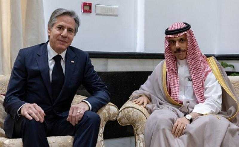 وزير الخارجية السعودي يبحث مع نظيره الأمريكي تطورات الوضع في غزة والسودان