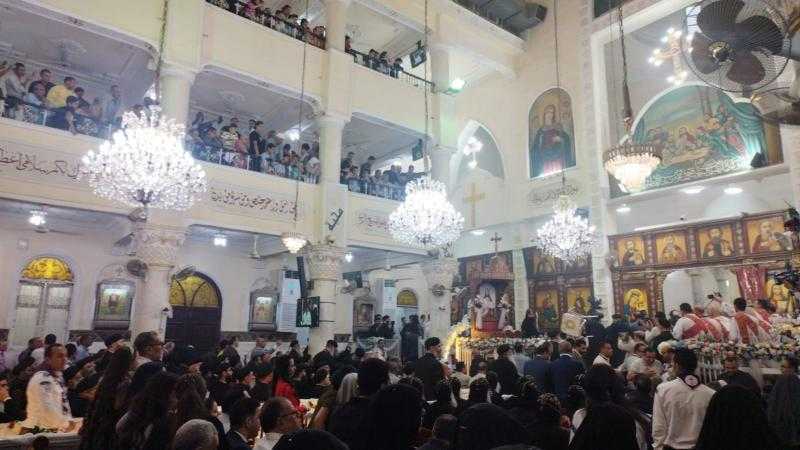 مراسم جلوس أسقف نجع حمادي الجديد على كرسي المطرانية بكنيسة ماريوحنا