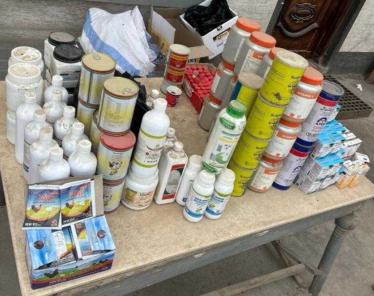 التحفظ على 106 عبوات أدوية بيطرية مجهولة المصدر في الغربية