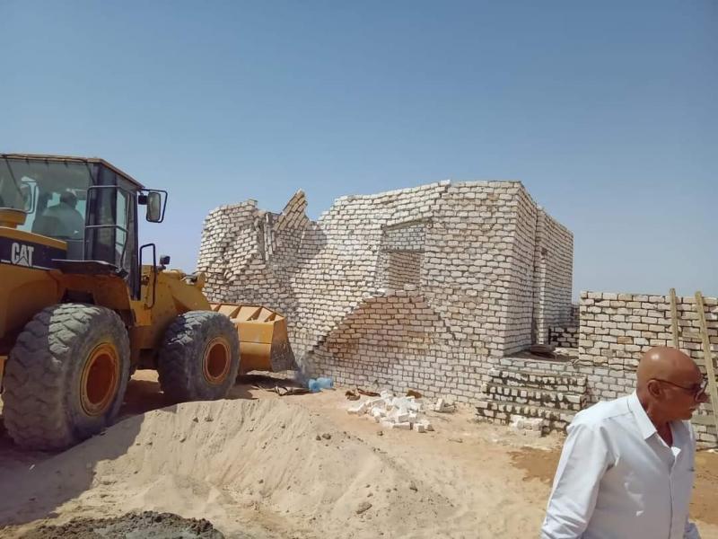 وقف تعديات على الأراضي الزراعية في كفر الزيات بالغربية