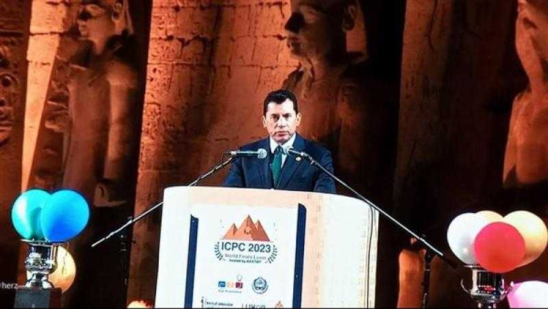وزير الشباب والرياضة يشهد حفل افتتاح مسابقة ”ICPC” الدولية للبرمجة بمعبد الأقصر