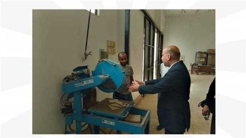وزارة العمل تتابع سير العملية التدريبية بمركز التدريب المهني بالإسماعيلية