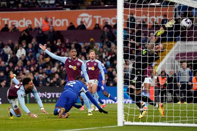 تشيلسي يفرض تعادلا مثيرا على أستون فيلا في الدوري الإنجليزي