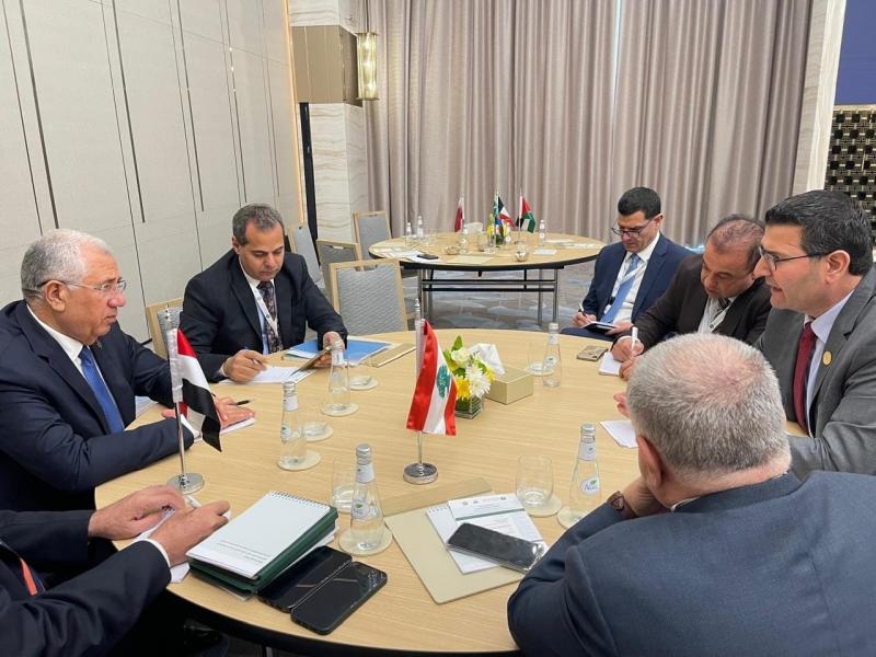 وزير الزراعة يُتابع مع نظيره اللبناني ملفات التعاون الزراعي المشتركة