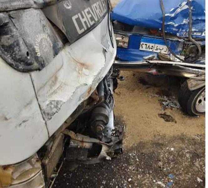 إصابة 4 أشخاص في حادث تصادم نقل بملاكي في الدقهلية