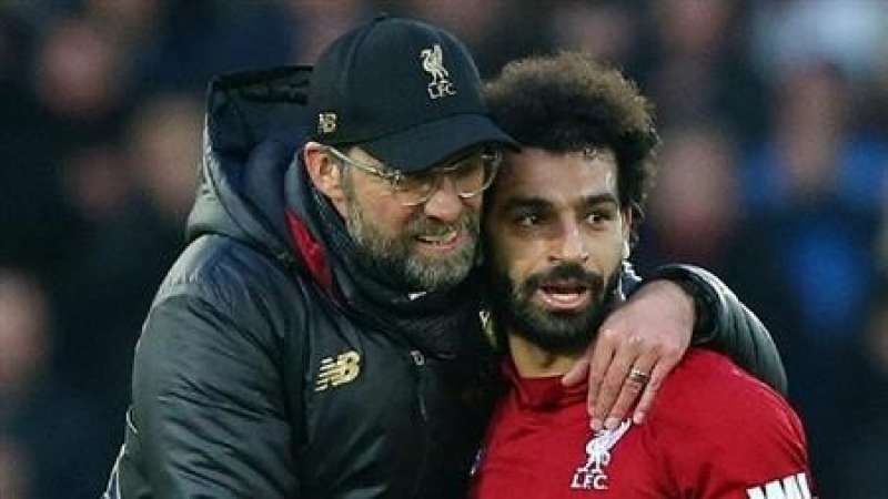 اللاعب محمد صلاح وكلوب
