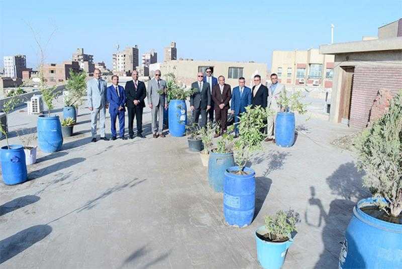جامعة سوهاج تبدأ المرحلة الثالثة لمبادرة زراعة الأسطح
