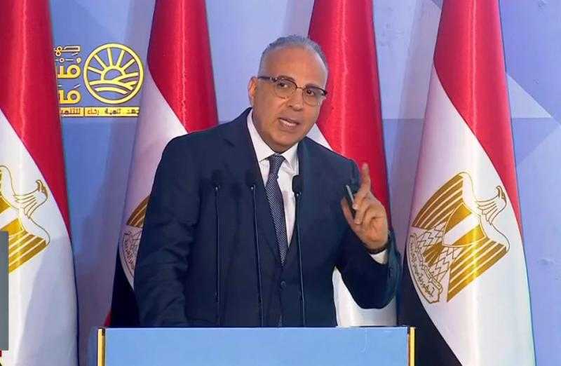وزير الري: مصر لها باع طويل في إدارة مياه النيل.. ونغطي عجز المياه بإعادة التدوير من الصرف الزراعي والصحي