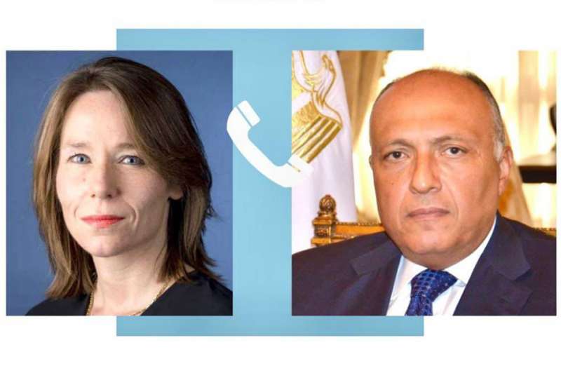 وزير الخارجية المصري ووزيرة خارجية هولندا