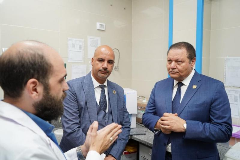 جولة ميدانية للجنة الصحة بمجلس النواب ورئيس هيئة الاعتماد والرقابة الصحية بمستشفى شرم الشيخ الدولي ومركز طب أسرة الرويسات