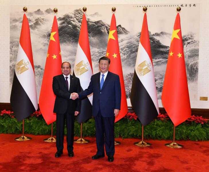 نص البيان المشترك بين مصر والصين بشأن تعميق علاقات الشراكة الإستراتيجية