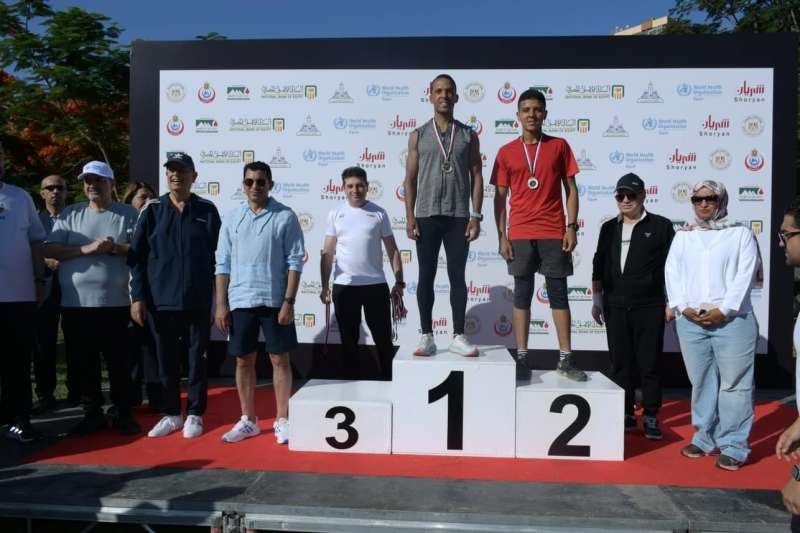 وزير الشباب والرياضة خلال الاحتفالية