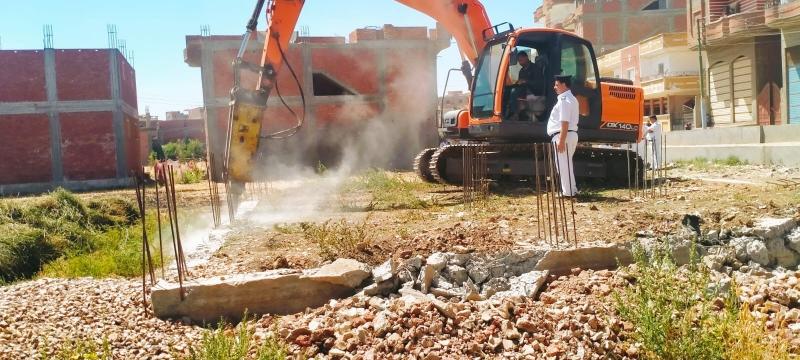 الغربية تزيل 9 تعديات على الزراعات وأملاك الدولة