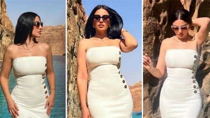 درة تخطف الأنظار بفستان راقي في أحدث ظهور