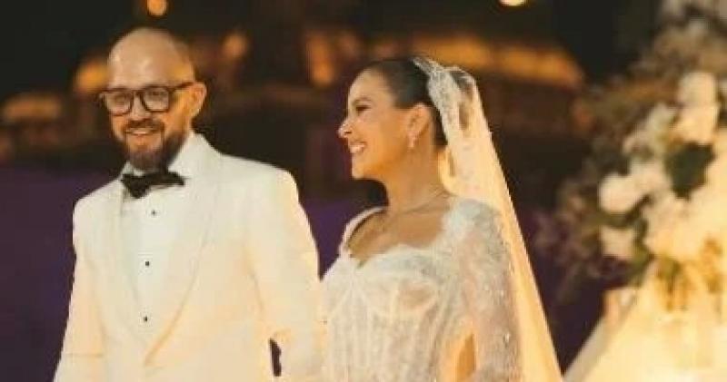 رسالة حب من جميلة عوض لكل من حضر حفل زفافها على المونتير أحمد حافظ
