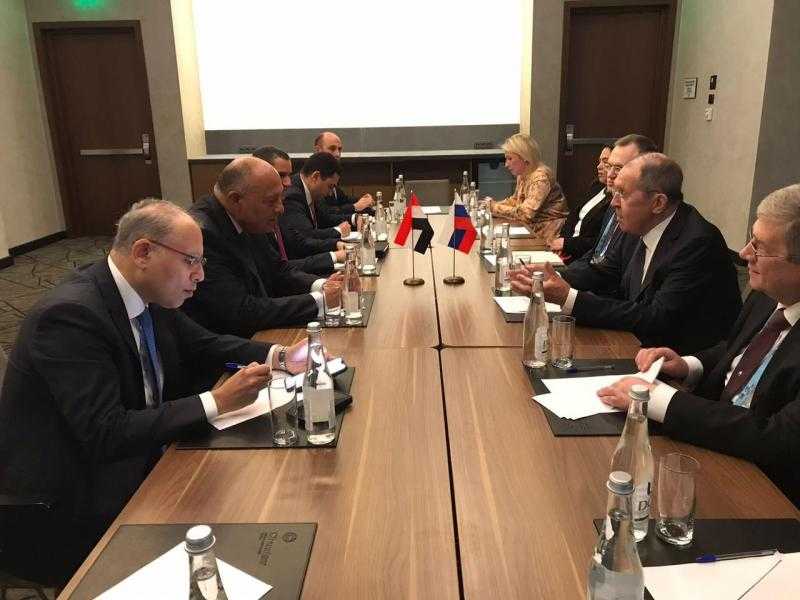 وزير الخارجية يعقد جلسة مباحثات مع نظيره الروسي على هامش اجتماعات تجمع البريكس