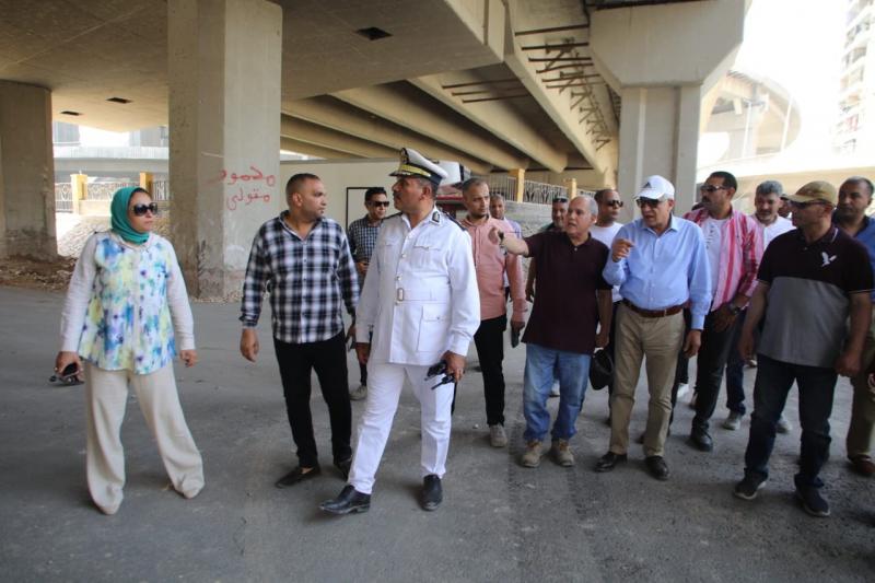 محافظ الجيزة يتفقد أعمال التخطيط المروري لمحور المريوطية فيصل