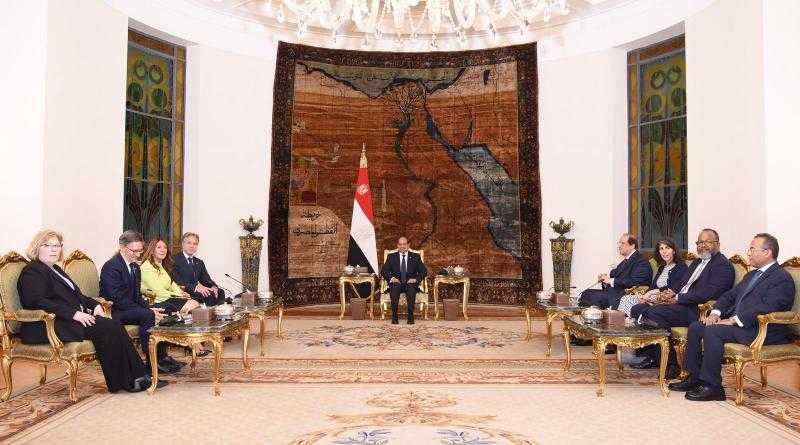 الرئيس السيسي يستقبل وزير الخارجية الأمريكي أنتوني بلينكن
