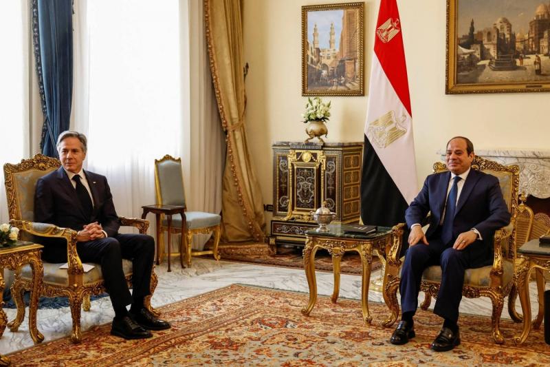 الرئيس السيسي وبلينكن يؤكدان حرص البلدين على التنسيق في مختلف القضايا