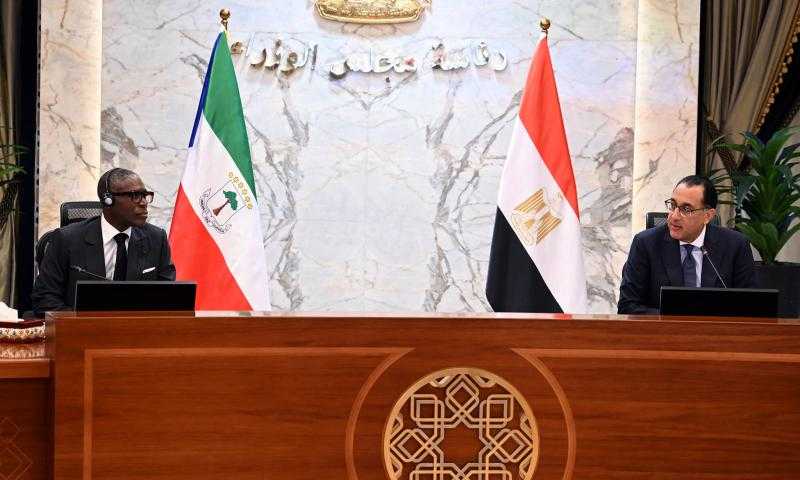مدبولي ونائب رئيس غينيا الاستوائية يترأسان جلسة مباحثات موسّعة