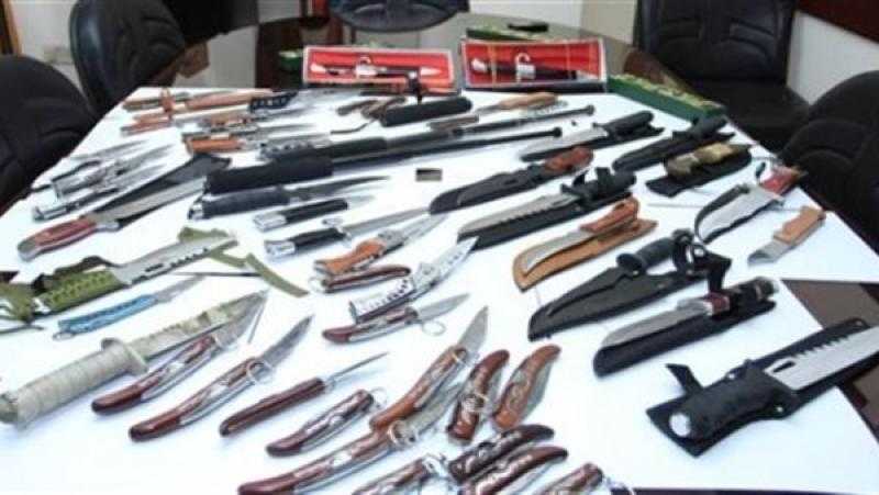الشرطة تضبط 211 قطعة سلاح أبيض خلال حملات أمنية