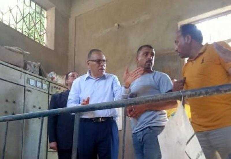 محافظ الشرقية: توفير مولد كهرباء لتشغيل محطة مياه بردين خلال فترة تخفيف الأحمال