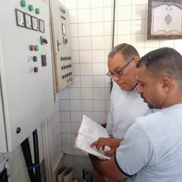 محافظ الشرقية يتفقد محطة مياه بردين لبحث أسباب انقطاع وضعف وصول مياه الشرب للمنازل