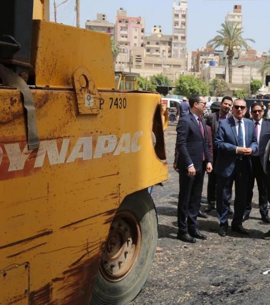 محافظ كفر الشيخ يتفقد سير أعمال رصف طريق «الهاويس - الخاشعة» بمدينة بلطيم