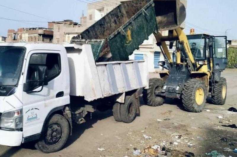 رفع 4366 طن قمامة من مدن وأحياء محافظة الغربية