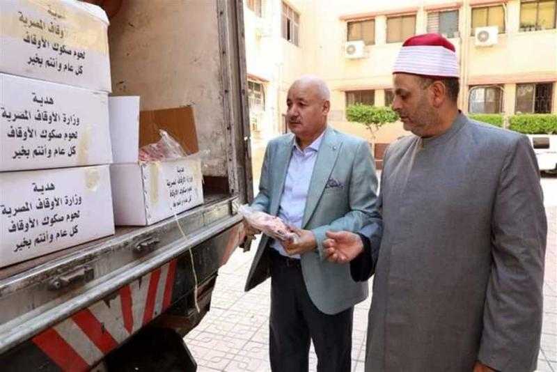 محافظ الشرقية: توزيع 2 طن لحوم ضمن مشروع الأضاحي بالأوقاف