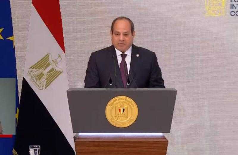 نص كلمة الرئيس السيسي بمؤتمر الاستثمار المصرى - الأوروبي