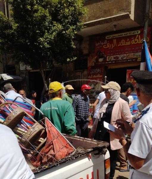 إزالة فورية لـ170 حالة إشغال وتحرير 126 محضرا متنوعة بحي غرب شبين الكوم