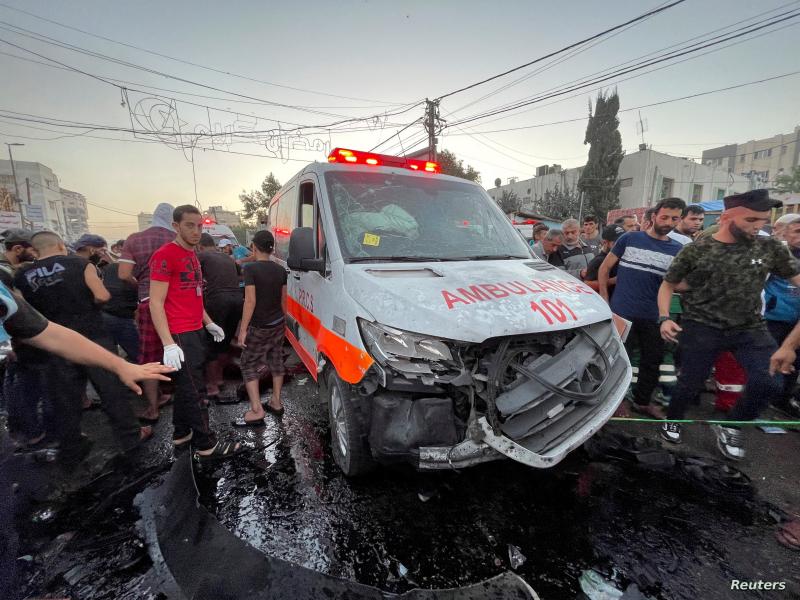 الهلال الأحمر الفلسطيني: جميع النقاط الطبية والعيادات التابعة للجمعية في غزة خرجت عن الخدمة