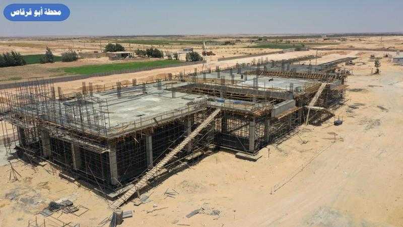أعمال إنشاء الخط الثانى للقطار السريع.. صور