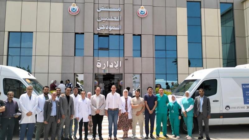 نائب وزير الصحة يقوم بجولة تفقدية بمستشفى العلمين النموذجي للتأكد من جودة الخدمات الطبية