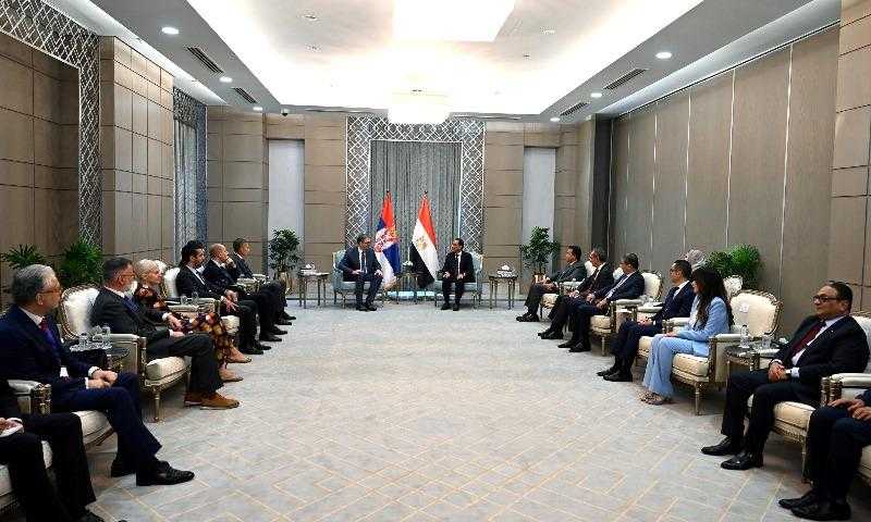رئيس الوزراء ورئيس جمهورية صربيا يبحثان الملفات ذات الاهتمام المشترك.. تفاصيل