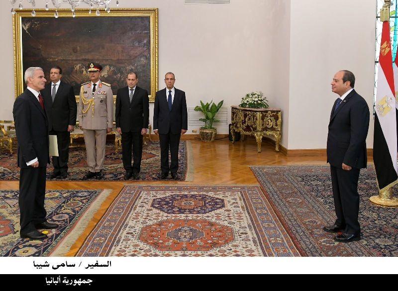 الرئيس السيسي يتسلم أوراق اعتماد 12 سفيرًا جديدًا لدى مصر.. صور