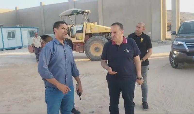 محافظ أسيوط يتفقد أعمال إنشاء مجمع إعادة تدوير المخلفات الصلبة بالغنايم