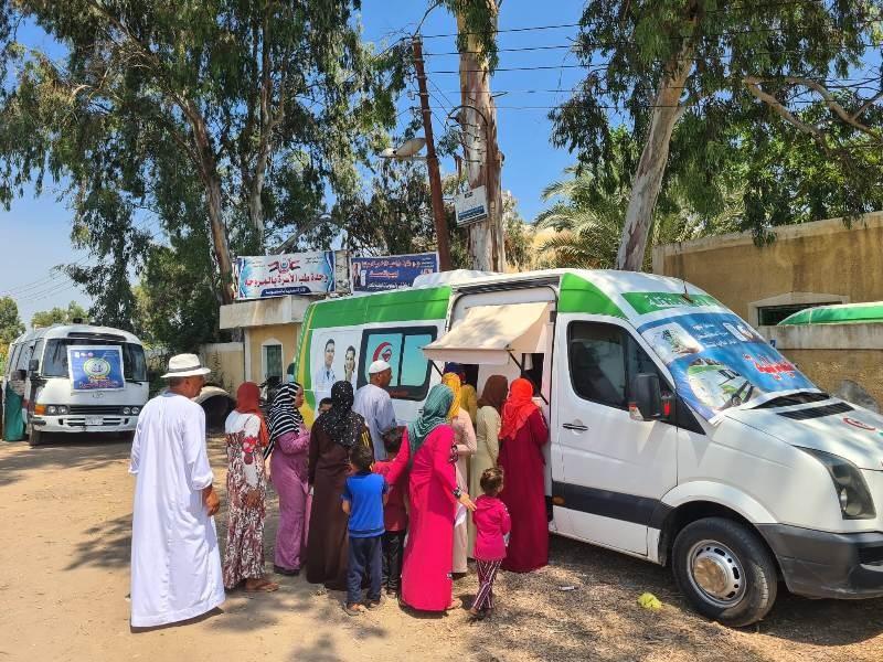 إطلاق 4 قوافل طبية ضمن مبادرة رئيس الجمهورية ”حياة كريمة”.. اليوم وغدًا