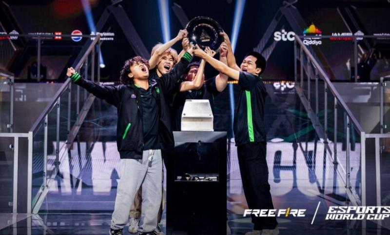 فريق Falcons السعودي بطلًا لمنافسات Free Fireفي بطولة كأس العالم للرياضات الإلكترونية