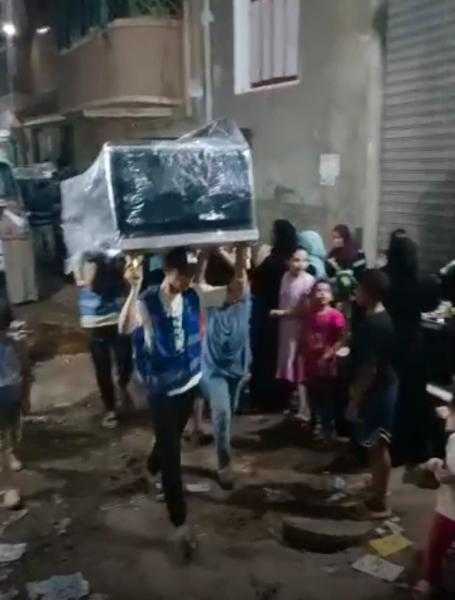 ”حياة كريمة” تدعم عروس أشمون بعد احتراق جهازها بالكامل.. صور