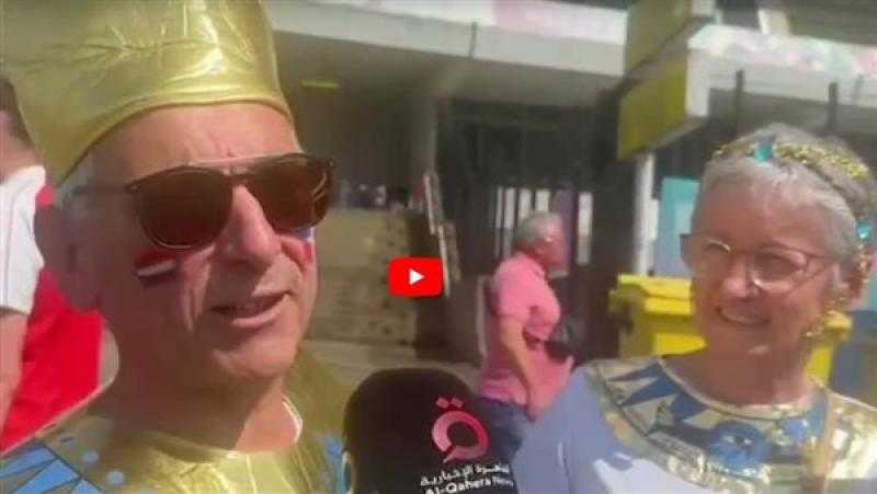 أسرة فرنسية بأزياء ”الفراعنة”: نتمنى لمصر مشوارًا طويلًا بأوليمبياد باريس 2024