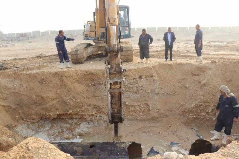 مياه البحر الأحمر تعلن الانتهاء من صيانة خط مياه الكريمات