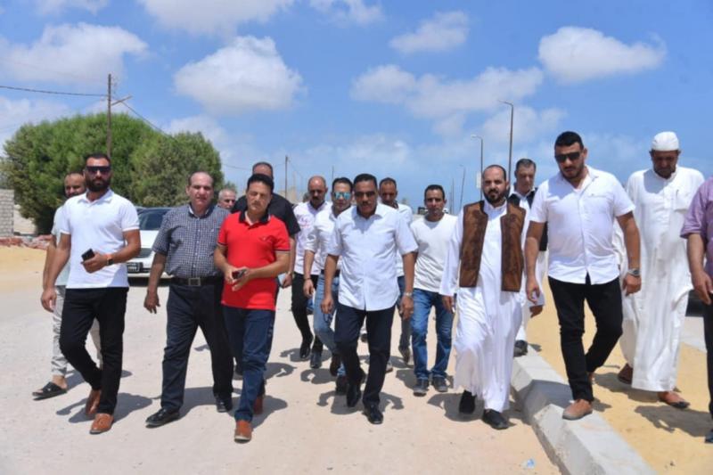 مطروح: تنفيذ عدد من المشروعات الخدمية والبنية التحتية