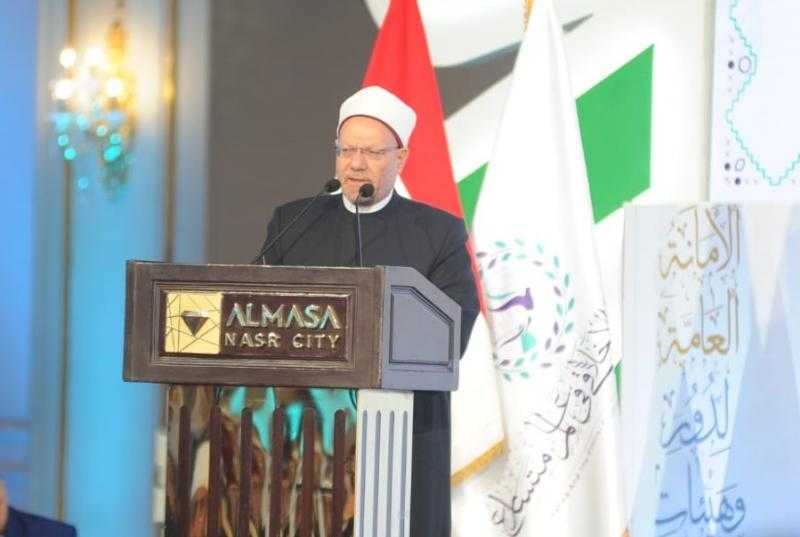 المفتي: التحديات تحملنا مسئولية كبرى وتفرض علينا ترسيخ منظومة القيم والأخلاق الدينية