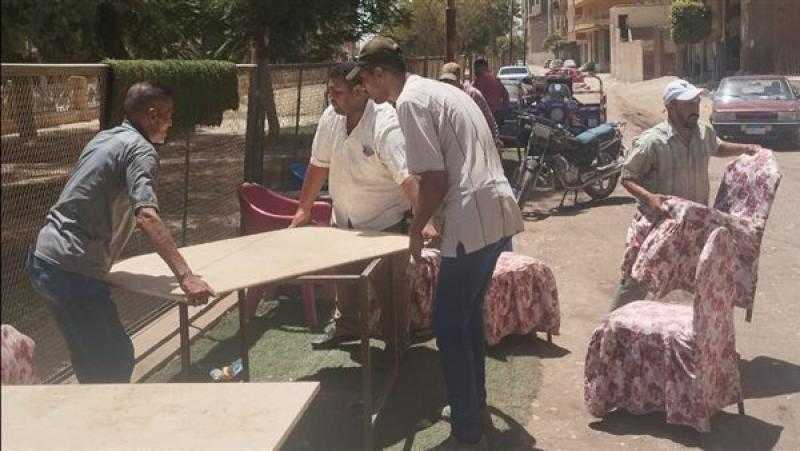 محافظ أسيوط: إزالة ورفع اشغالات ومرافق مقهى ومطعم بمنطقة المعلمين.. صور