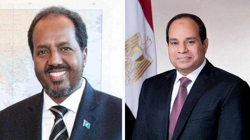الرئيس السيسي ونظيره الصومالي يشهدان مراسم توقيع بروتوكول التعاون العسكري بين البلدين